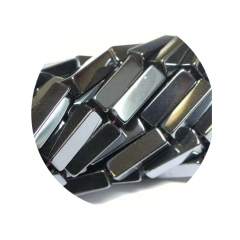 STHC2130-  1 Strang Hämatit Quader 2x2x8  A Qualität Anthrazit