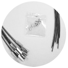 HR1152- 10 Edelstahl Halsreifen 52# Schwarz, halbfertig