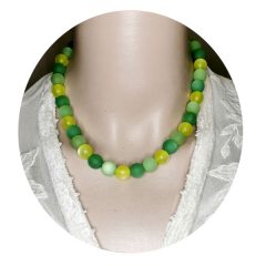 HZK1243- wunderschöner Blickfang Grüngelb 12#