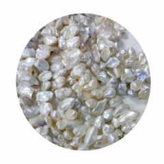 **Angebot** SWP1025- 1 Strang Süßwasserperlen Keshi Maisflocken Perlen weiß 16-19 mm