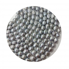 SWP1104- 1 Strang Große Perlen Nuggets Barock grau D ca  ca 9-10x10-16 mm