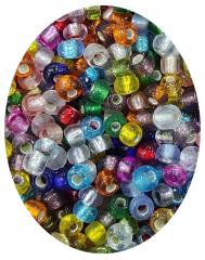 AG005- hundert von Tausend Bunte Acryl Perlen halb tranparent ca 3mm