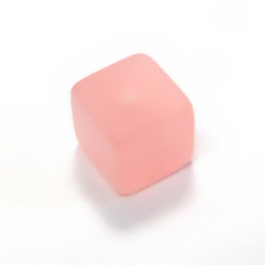 HZ8F14- 100 rosa matt Harzperlen Würfel 8x8x8