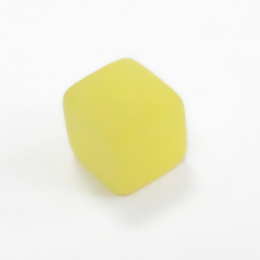 HZ8F04- 100 Jonquil h.gelb matt Harzperlen Würfel 8x8x8
