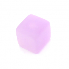 HZ8F35- 100 hell lila flieder matt Harzperlen Würfel 8x8x8