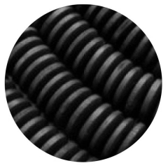 CS3003- 1 Strang Holzscheibe schwarz matt 15x4